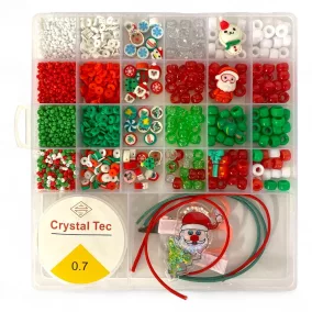   Gyöngykészlet karkötőkhöz, 24 szín, 20x20 cm, kreatív szett.