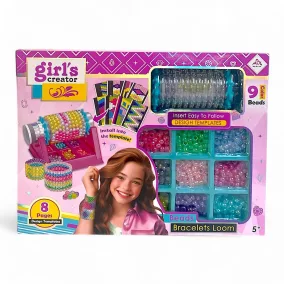   Gyöngykarkötő készítő készlet gyermekeknek, kreatív játék.