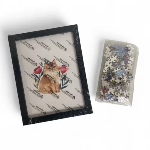 Puzzle, XM, karácsonyi, 168 db, 3 féle, 18x24 cm dob.