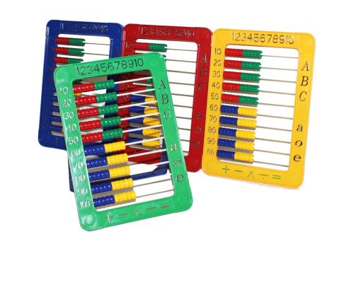 Golyós számoló, 4 szín, 18x26+ cm zacsk.