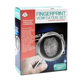   Ujjlenyomat-olvasó tudományos játék gyerekeknek, 16x21 cm.