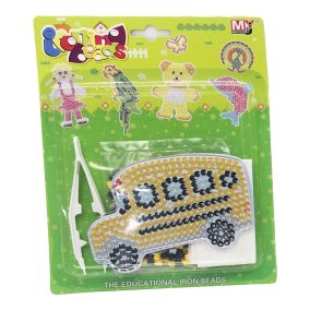 Vasalós gyöngy klt., járművek, 4 féle, 22x17 cm lapon