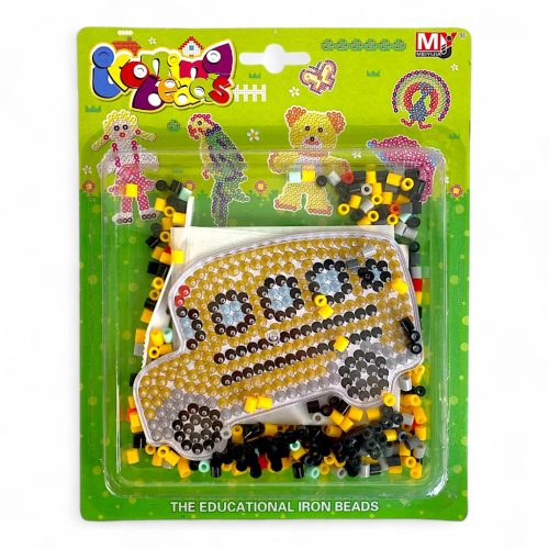 Vasalós gyöngy klt., járművek, 4 féle, 22x17 cm lapon