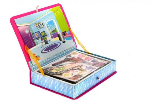 Spirálos sablon rajzoló készlet mandalákhoz, 28x21 cm-es dobozban.