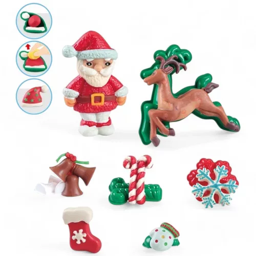 Gyurma készlet hordozható tárolóban, kreatív játék gyerekeknek.