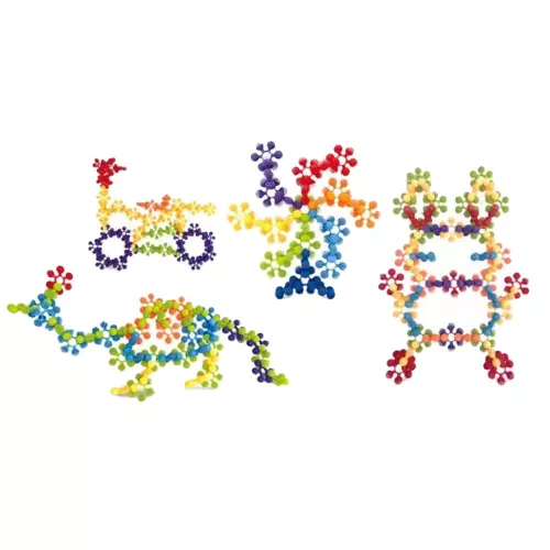 Bordázott virág építőkészlet, 72 db, kreatív játék gyerekeknek.