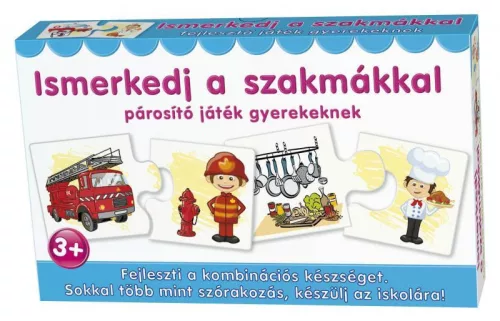 Keresd a párját: párosító puzzle játék gyerekeknek, 12 féle.