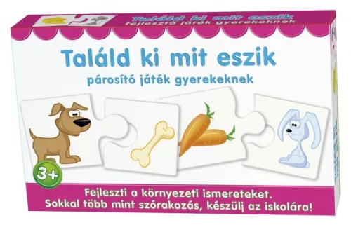 Keresd a párját: párosító puzzle játék gyerekeknek, 12 féle.