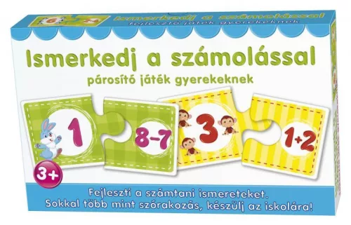Keresd a párját: párosító puzzle játék gyerekeknek, 12 féle.