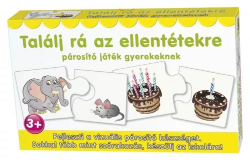 Keresd a párját: párosító puzzle játék gyerekeknek, 12 féle.
