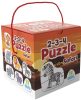Vegyes 2-4 db-os puzzle szett, 11x11x11 cm, színes dobozban.