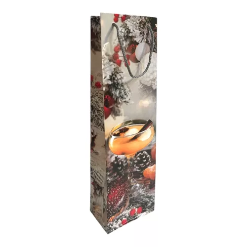 Papírtasak, XM, ablakos, puncs, 11x36,5 cm