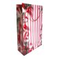 Papírtasak, piros-fehér, XM, 22x37 cm