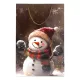 Papírtasak, hóember, XM, 28,5x42 cm