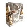 Papírtasak, fehér szarvas, XM, 26,5x30 cm