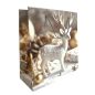 Papírtasak, fehér szarvas, XM, 26,5x30 cm