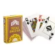 Kártya, Póker, Copag Texas Hold'em Gold Red, 2 nagy indexes plasztik