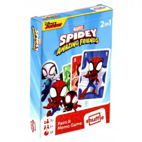 Memória kártya - Spidey és barátai, fekete design, mini