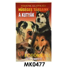   Kutyás kvartett kártyajáték gyerekeknek, szórakoztató időtöltés.