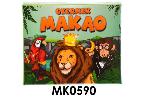 Gyermek makao kártyajáték, színes és izgalmas szórakozás.