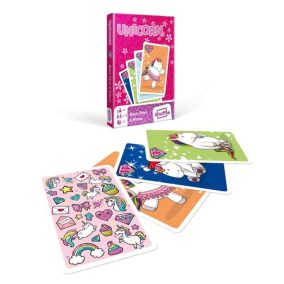   Memória kártya: Happy Unikornis MINI - Fekete Péter játék.