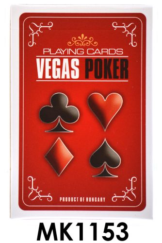Vegas Poker kártyapakli, 6x9 cm-es, ideális játékélményhez.