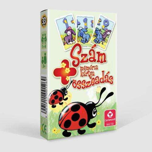 Memória kártya: Összeadás oktató játék gyerekeknek.