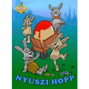Nyuszi hopp - Kifestő