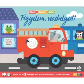   Figyelem, vészhelyzet! - Könyv, kirakó, játék, Kemény lapozós