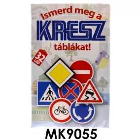   KRESZ tábla oktató kvartett - 65x10 cm - játékos tanulás
