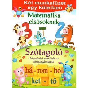   Matematika elsősöknek és szótagoló helyesírási munkafüzet kisiskolás