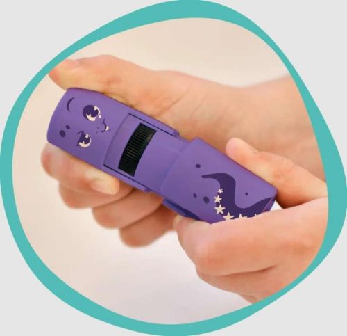 Polip alakú nyomda szappannal, kreatív játék gyerekeknek.