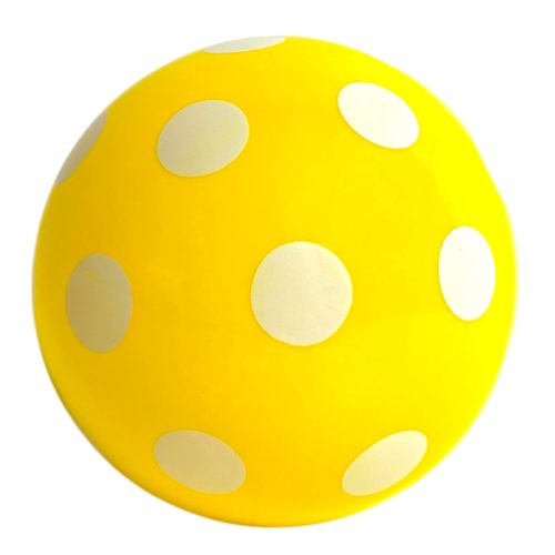 Labda, Pöttyös, 2 szín, lakkozatlan, 14 cm