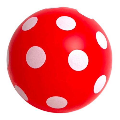 Labda, Pöttyös, 2 szín, lakkozatlan, 14 cm