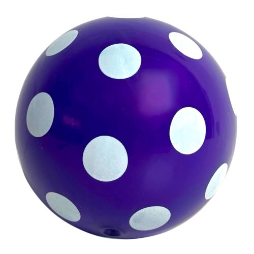 Labda, Pöttyös, 2 szín, lakkozatlan, 14 cm