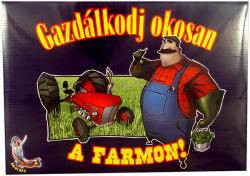 Gazdálkodj okosan társasjáték farmos témával, 36x26 cm dobozban.