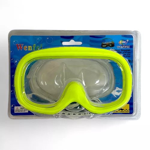 Szilikon búvárkészlet maszk, 4 színben, 19x13 cm méretben.