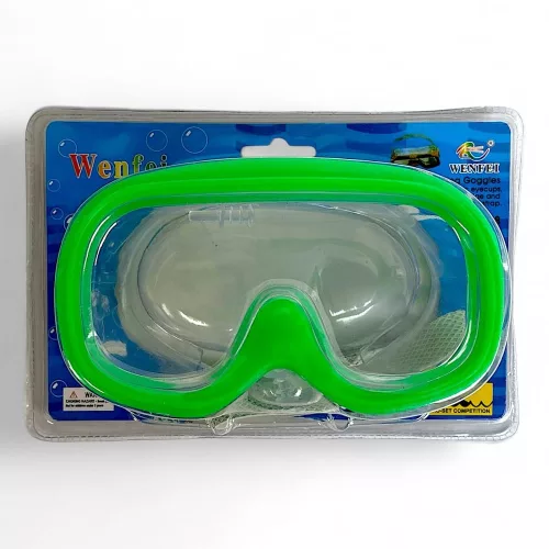 Szilikon búvárkészlet maszk, 4 színben, 19x13 cm méretben.