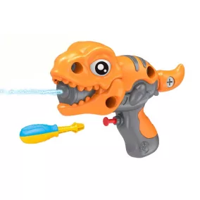   Szerelhető dínó figurás vízipisztoly, 2 féle csavarhúzóval.