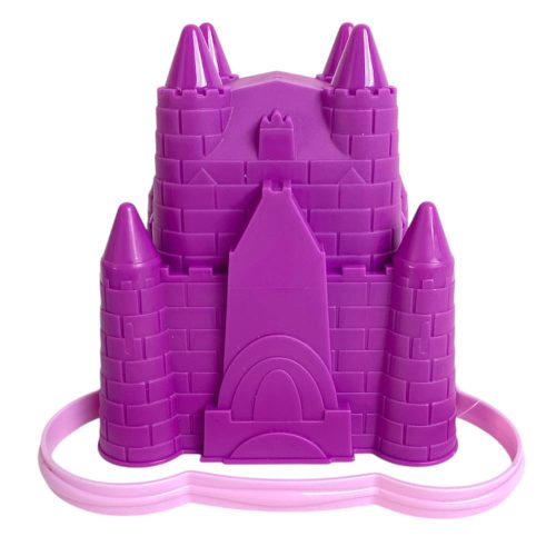 Homokozó vödör, bástyás, 4 szín, 14x15 cm