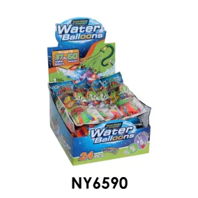   Vízbomba készlet, 37 db színes lufi, 10x32 cm csomagolásban.