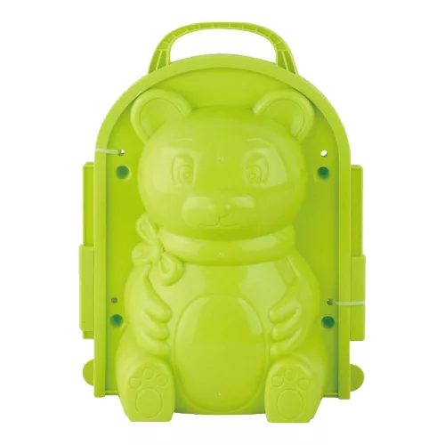 3D maci homokozó sablon, 3 színben, 17x22 cm, bababoltban kapható.