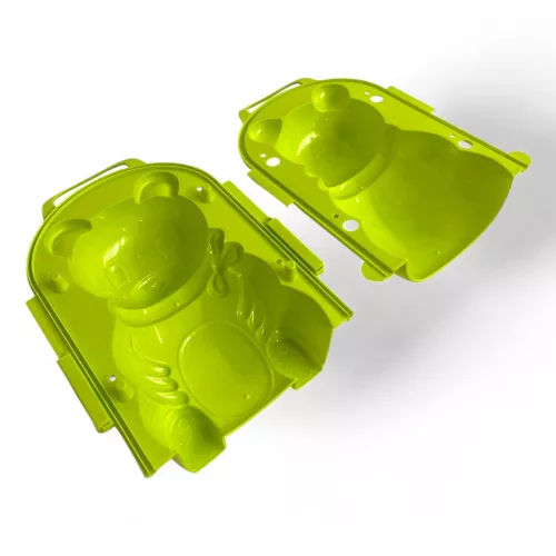 3D maci homokozó sablon, 4 színben, 22x17 cm méretben