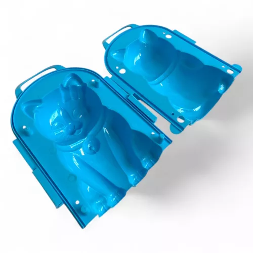 3D maci homokozó sablon, 4 színben, 22x17 cm méretben