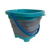 Összecsukható homokozó vödör, több színben, 22x16 cm.