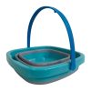Összecsukható homokozó vödör, több színben, 22x16 cm.