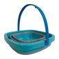 Összecsukható homokozó vödör, több színben, 22x16 cm.