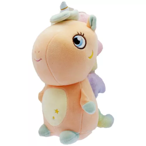 Bébi plüss unikornis, hímzett szemű, 3 szín 22 cm.