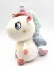 Bébi plüss unikornis, hímzett szemű, 3 szín 22 cm.
