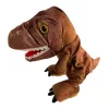 Kézibáb, plüss dínó, tömött, sötétben vil. a foga,T-Rex, 25x15 cm